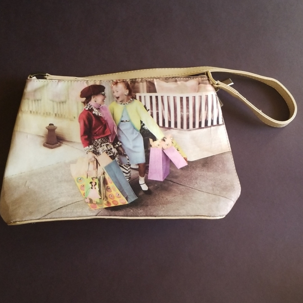 Whimsical Picture Embellished Handbag